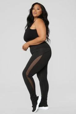 Fashion Nova Like The Way I Work It Leggings - Black
