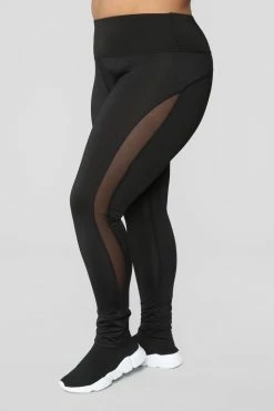 Fashion Nova Like The Way I Work It Leggings - Black