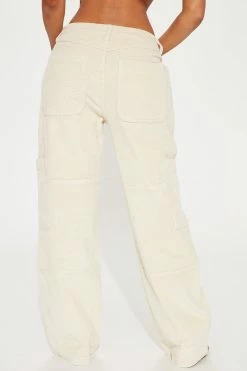 Fashion Nova Tactical Plans Cargo Pant 32 - Beige Pants
