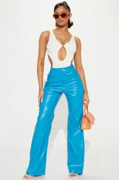 Fashion Nova Sugar Rush Pant 33 - Blue