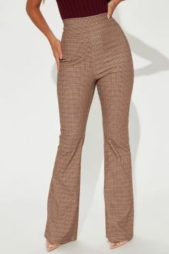 Fashion Nova Pants Get Lost Corduroy Flare Pant 33 - Brown/combo