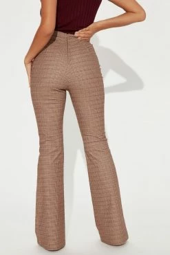 Fashion Nova Pants Get Lost Corduroy Flare Pant 33 - Brown/combo