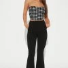 Fashion Nova Lindsay Wide Leg Pant - Black Pants