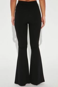 Fashion Nova Lindsay Wide Leg Pant - Black Pants