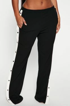 Fashion Nova Pants Head In The Game Wide Leg Pant 33 - Black/White