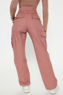 Fashion Nova Killing You Softly Utility Pants 29 - Mauve