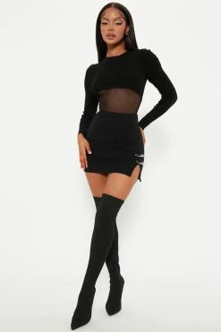 Fashion Nova Jacklynn Mini Skirt - Black Skirts & Skorts