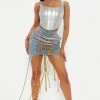 Fashion Nova Skirts & Skorts Entangled With You Mini Skirt - Medium Wash