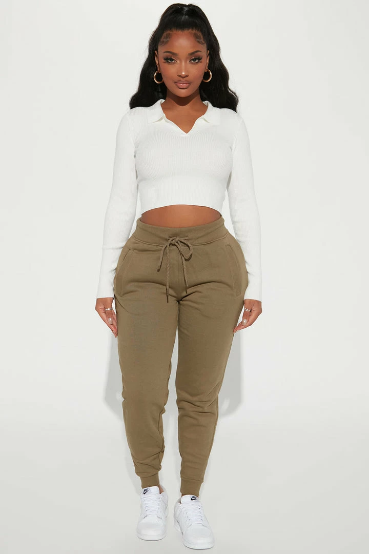 Hot Sale 👏 Fashion Nova Stole Your Boyfriend's Oversized Jogger - Olive Sweatpants 😍 4 Fashion Nova Stole Your Boyfriend's Oversized Jogger - Olive Sweatpants