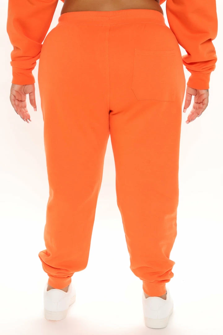 Fashion Nova Stole Your Boyfriend's Oversized Jogger - Orange Sweatpants