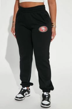 Fashion Nova 49ers Glory Jogger - Black