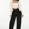 Fashion Nova My Perfect Trouser Pant 32 - Black Pants