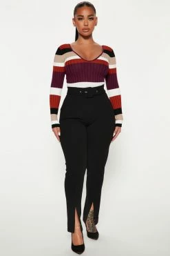 Fashion Nova Lina Trouser Pant - Black Pants