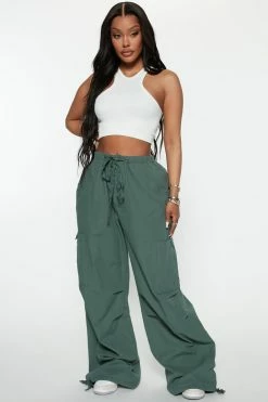 Fashion Nova Pants City Streets Oversized Jogger - Hunter