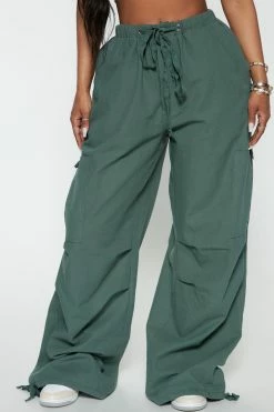 Fashion Nova Pants City Streets Oversized Jogger - Hunter