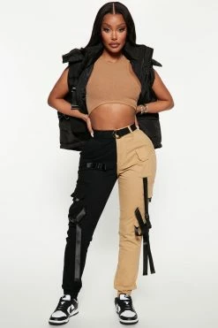 Fashion Nova On Command Cargo Pants - Black/combo