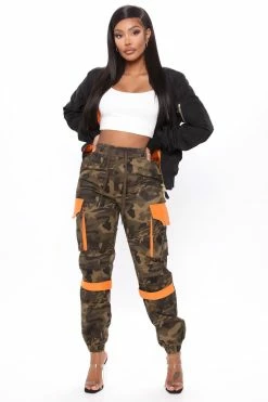 Fashion Nova Can't Get With You Cargo Pant - Camouflage