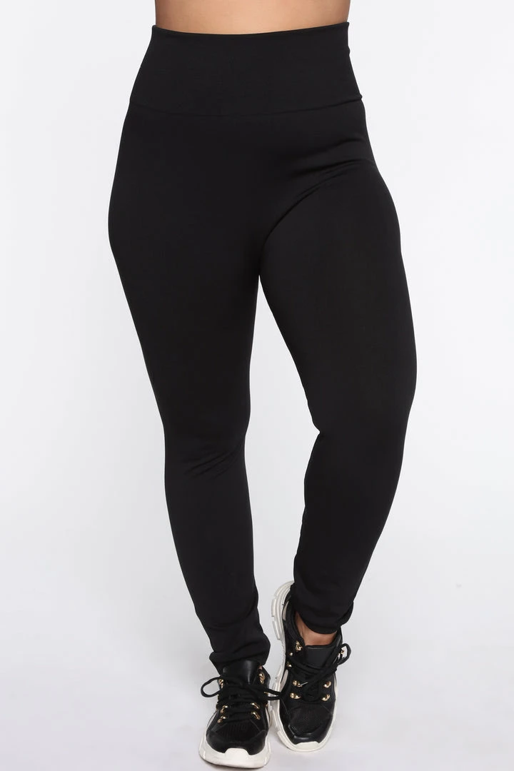 Fashion Nova Smooth It Out High Rise Legging - Black Leggings