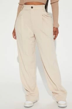 Fashion Nova Hailey Trouser Pant - Champagne