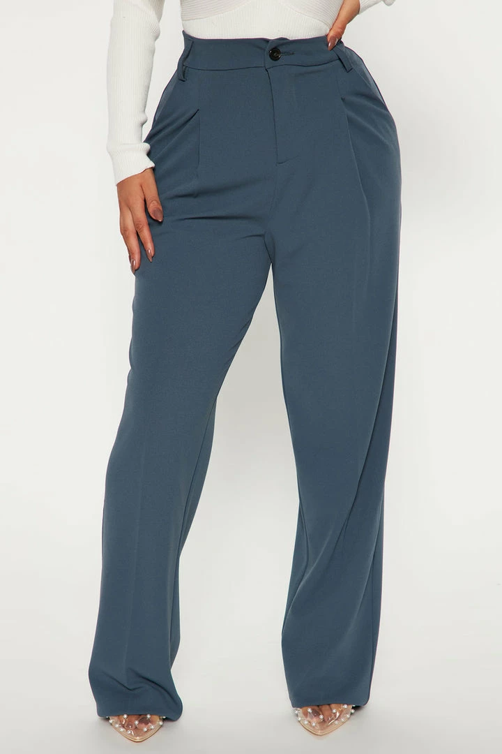 Brand new ๐ Fashion Nova Pants Hailey Trouser Pant - Indigo ๐ 4 Fashion Nova Pants Hailey Trouser Pant - Indigo