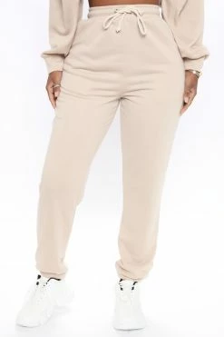 Fashion Nova Pants Big On Comfort Jogger Pant - Sand