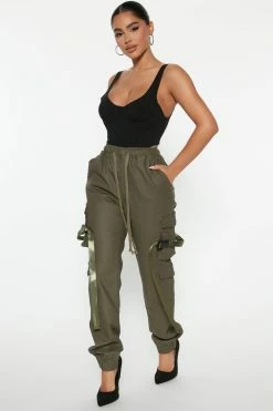 Fashion Nova Most Praised Jogger Pant 30 - Olive Pants