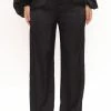 Fashion Nova Pants Put It Down Satin Trousers - Black