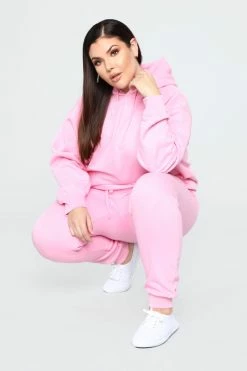 Fashion Nova Sweatpants Stole Your Boyfriend's Oversized Jogger - Pink