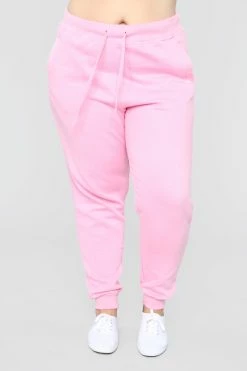 Fashion Nova Sweatpants Stole Your Boyfriend's Oversized Jogger - Pink