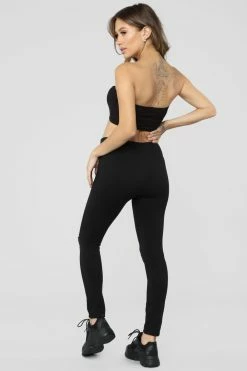 Fashion Nova Take Your Mind Off Leggings - Black