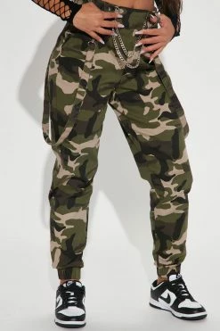 Fashion Nova Not Messing Around Camo Cargo Jogger 30 - Camouflage