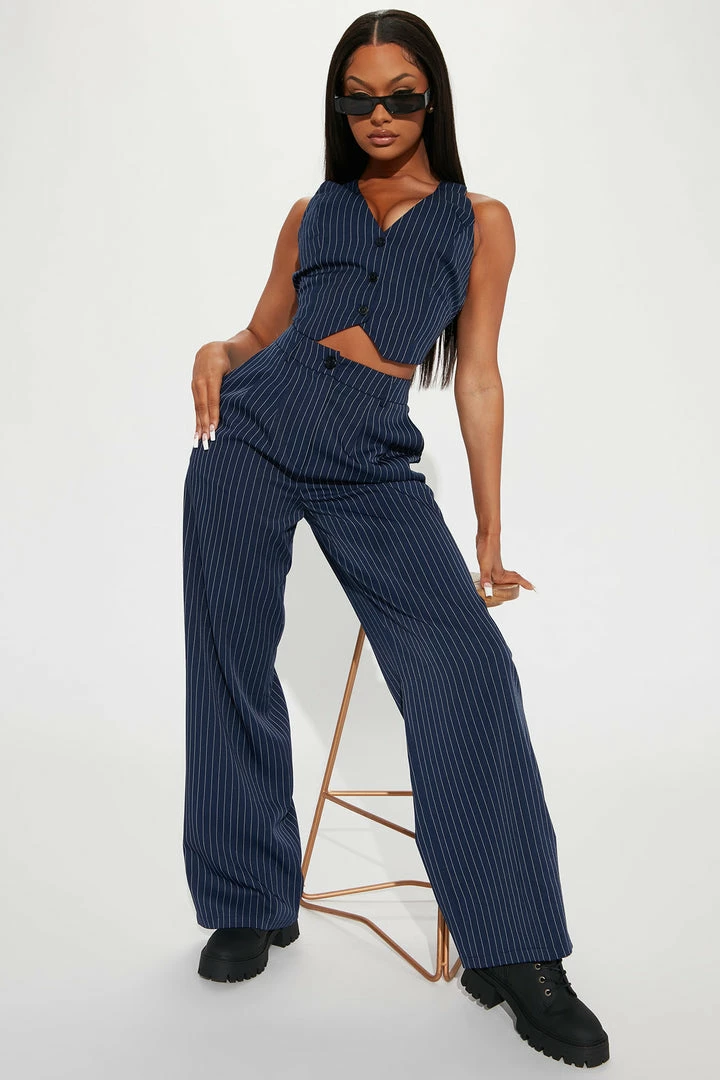 Cheapest π Fashion Nova Pants Keep It Real Pinstripe Trouser - Navy π 3 Fashion Nova Pants Keep It Real Pinstripe Trouser - Navy
