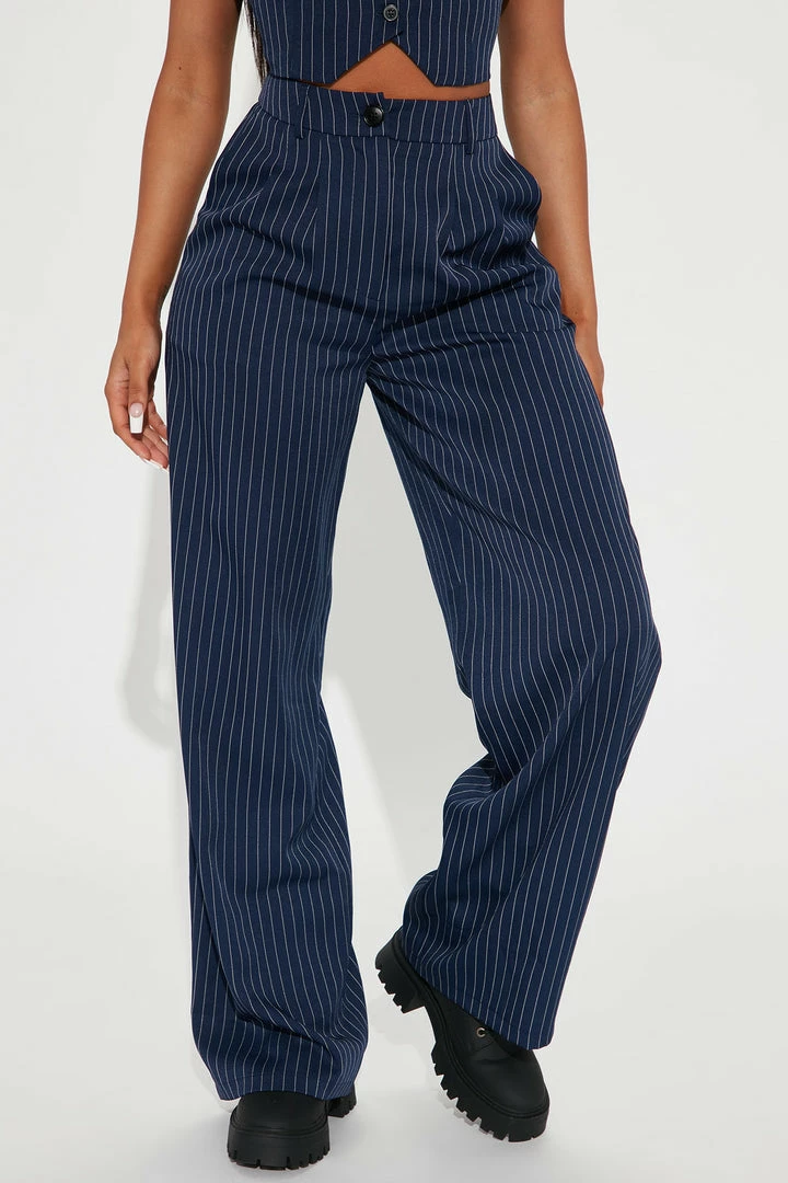 Cheapest π Fashion Nova Pants Keep It Real Pinstripe Trouser - Navy π 4 Fashion Nova Pants Keep It Real Pinstripe Trouser - Navy