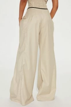 Fashion Nova Pants Claim To Fame Corseted Trouser Pant - Sand