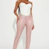 Fashion Nova Pants In Your Dreams Faux Leather Skinny Pant 29 - Rose