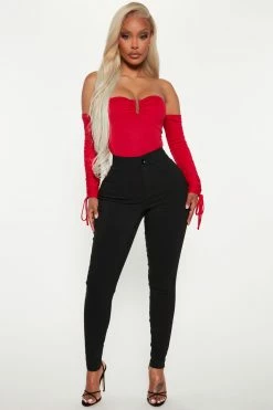 Fashion Nova Pants Everyday Girl Skinny Pant - Black