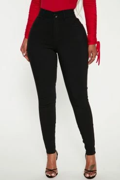 Fashion Nova Pants Everyday Girl Skinny Pant - Black