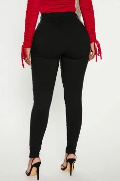 Fashion Nova Pants Everyday Girl Skinny Pant - Black