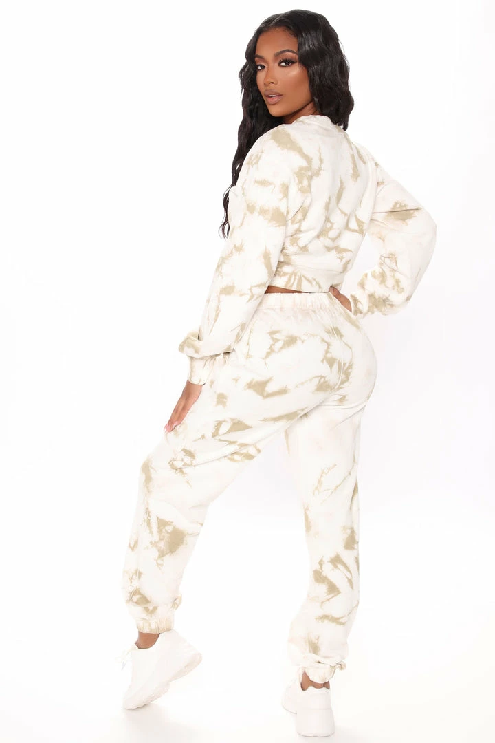 Outlet ✨ Fashion Nova Change With The Seasons Tie Dye Joggers - Taupe/combo 🔔 4 Fashion Nova Change With The Seasons Tie Dye Joggers - Taupe/combo