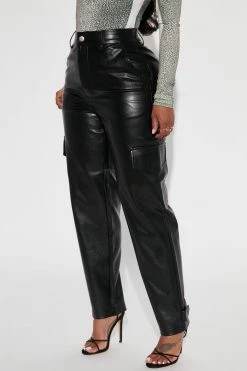 Outlet π Fashion Nova Pants The Finest Faux Leather Cargo Pant 29 - Black π 11 Fashion Nova Pants The Finest Faux Leather Cargo Pant 29 - Black