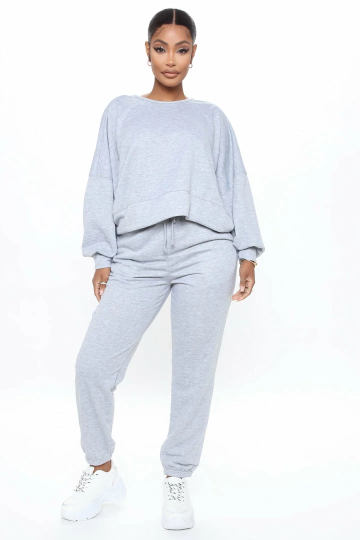 New 🔔 Fashion Nova Big On Comfort Jogger Pant - Heather Grey 🎁 5 Fashion Nova Big On Comfort Jogger Pant - Heather Grey