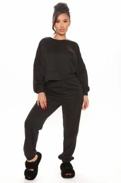Fashion Nova Pants Big On Comfort Jogger Pant - Black
