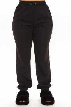 Fashion Nova Pants Big On Comfort Jogger Pant - Black