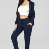 Fashion Nova Latest And Greatest French Terry Jogger - Navy