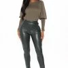 Fashion Nova Unforgettable Memories Zipper Skinny Pants - Hunter