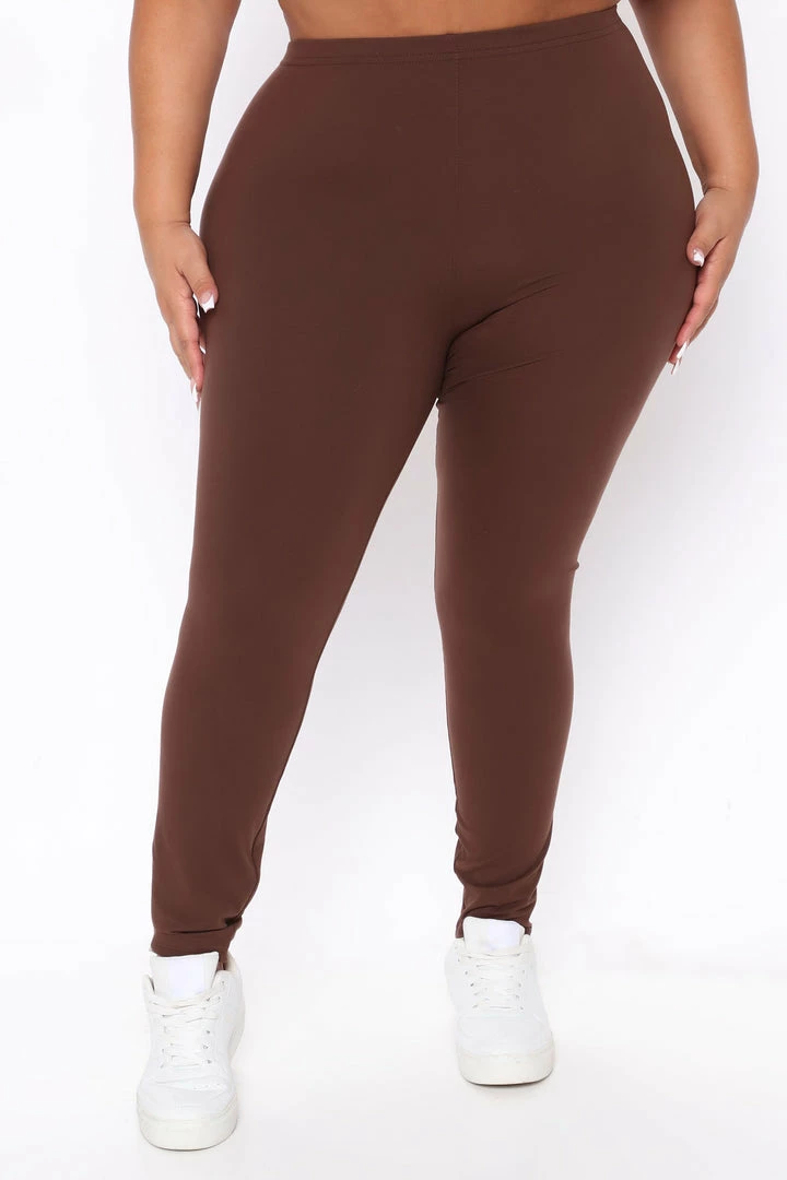 Fashion Nova Almost Every Day Leggings - Chocolate