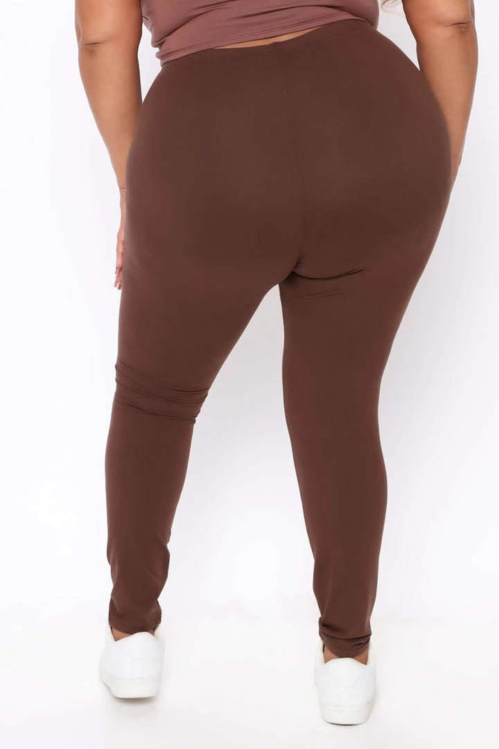 Fashion Nova Almost Every Day Leggings - Chocolate