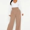 Promo π Fashion Nova City Night Wide Flare Pant - Taupe π€© 2 Fashion Nova City Night Wide Flare Pant - Taupe