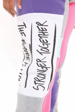 Fashion Nova Written With Love Sweatpants - Purple Combo