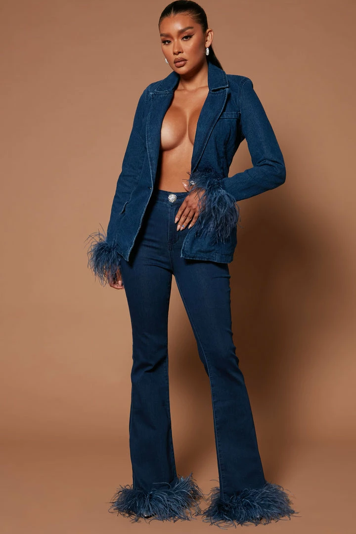 Buy 🛒 Fashion Nova Tali Denim Pant - Dark Wash 🌟 3 Fashion Nova Tali Denim Pant - Dark Wash